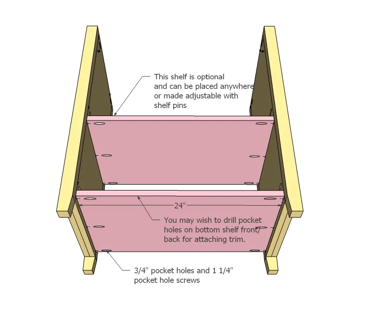 Mini Fridge Snack Cabinet, step 3