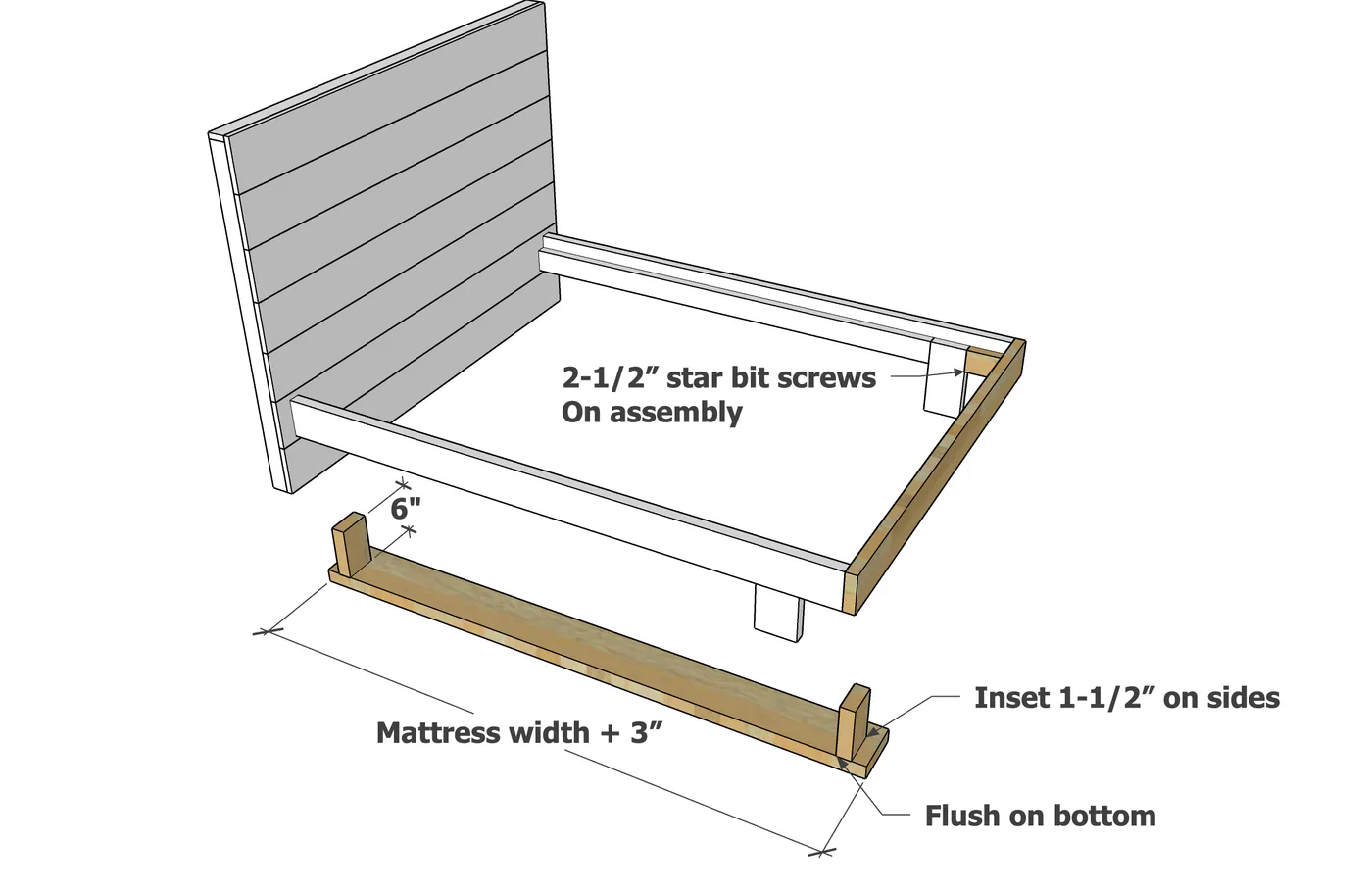 Minimalist Modern Bed, step 4