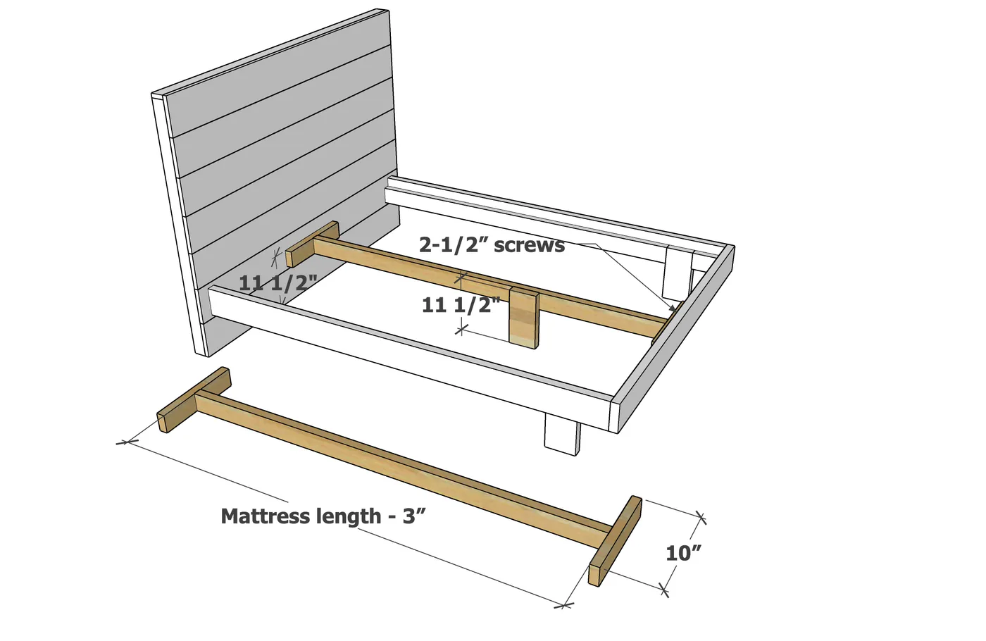 Minimalist Modern Bed, step 5