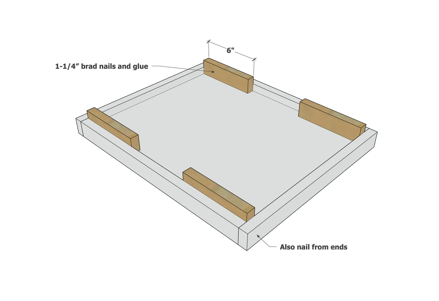 Minimalist Modern Nightstand (Narrow), step 6