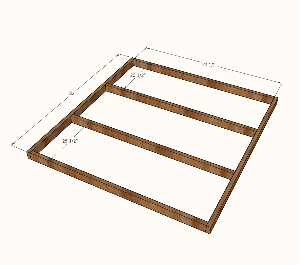 Minimalist Rustic Modern King Canopy Bed, step 3
