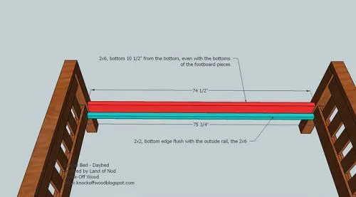Mission Style Daybed, step 3