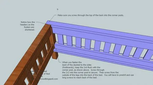 Mission Style Daybed, step 4