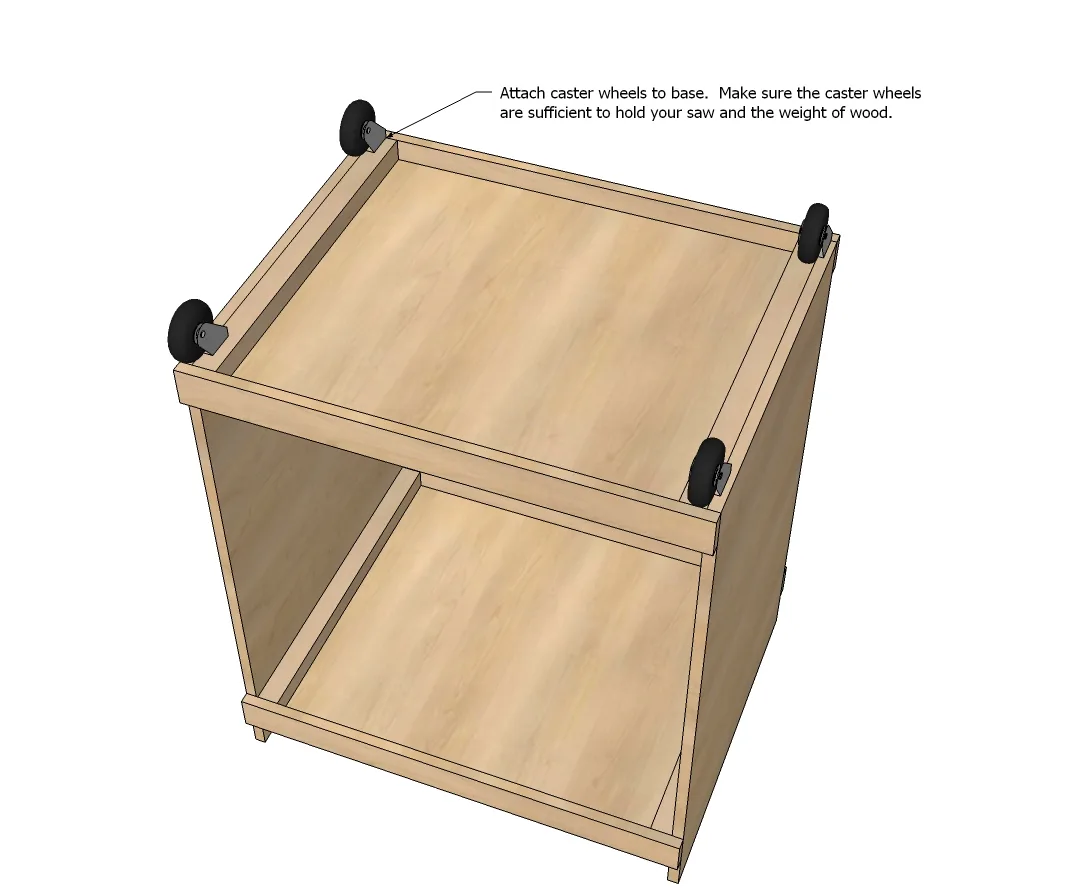 Miter Saw Cart, step 4