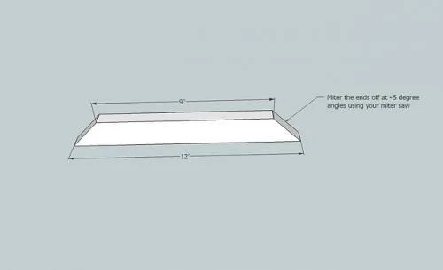 Mitered Corner 1x2 Frames, step 1