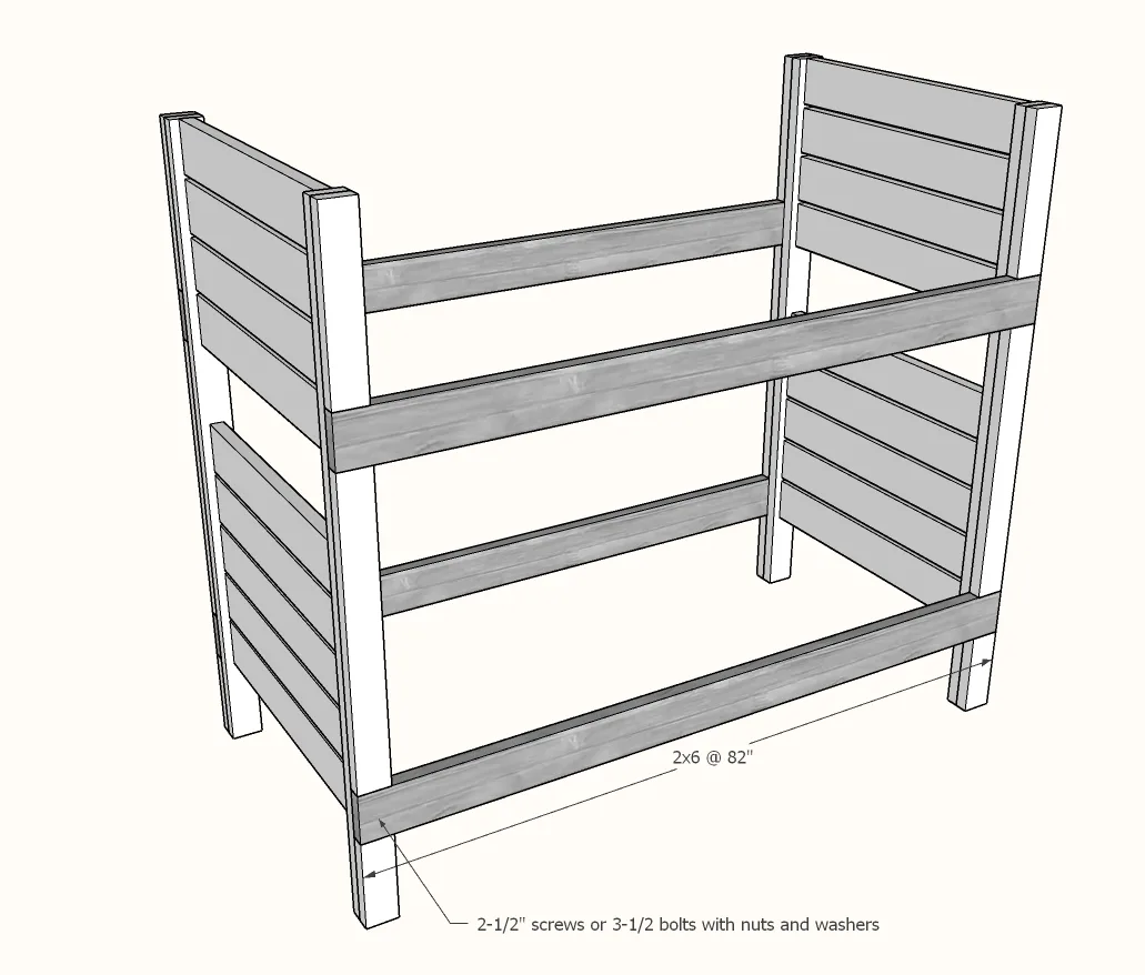 Modern Bunk Beds, step 3