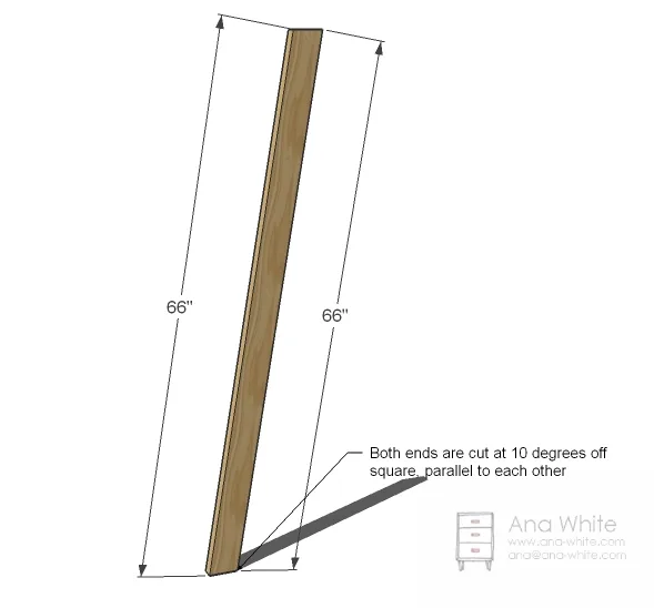 Modern A-Frame Bookshelf, step 1