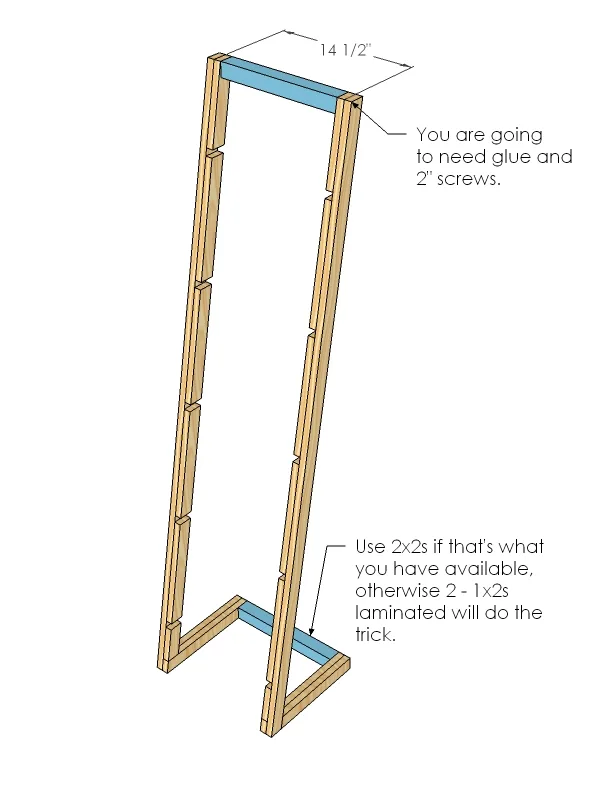 Modern Freestanding Angle Shelf, step 4