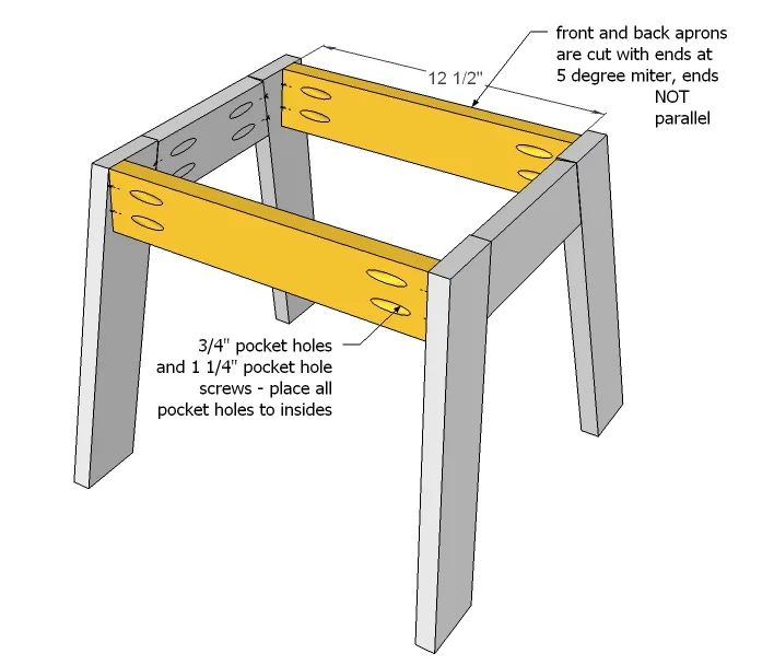 Modern Kids Chair, step 2