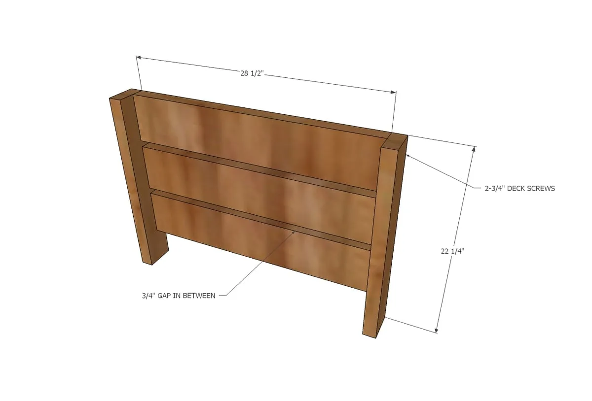 Modern Outdoor Chair from 2x4s and 2x6s, step 1