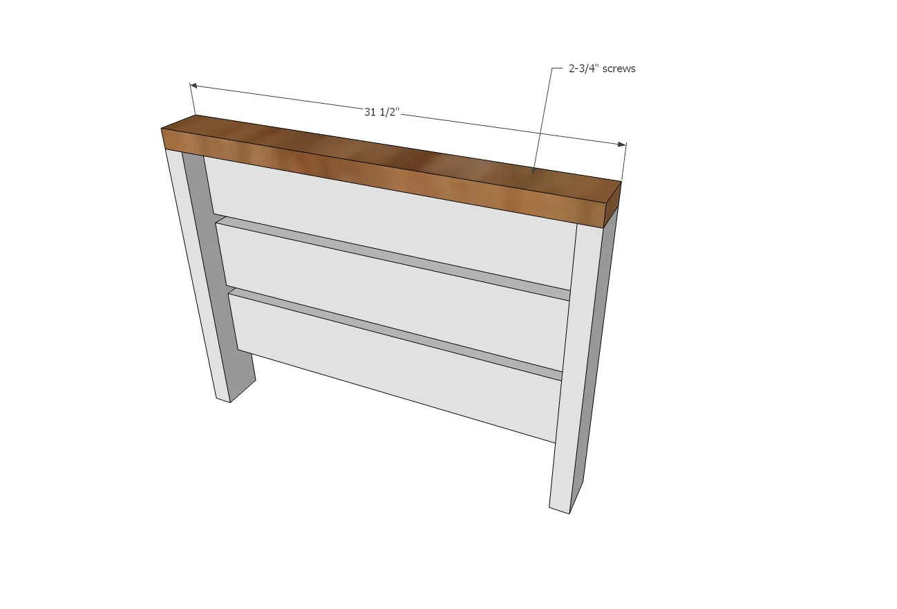 Modern Outdoor Loveseat from 2x4s and 2x6s, step 2
