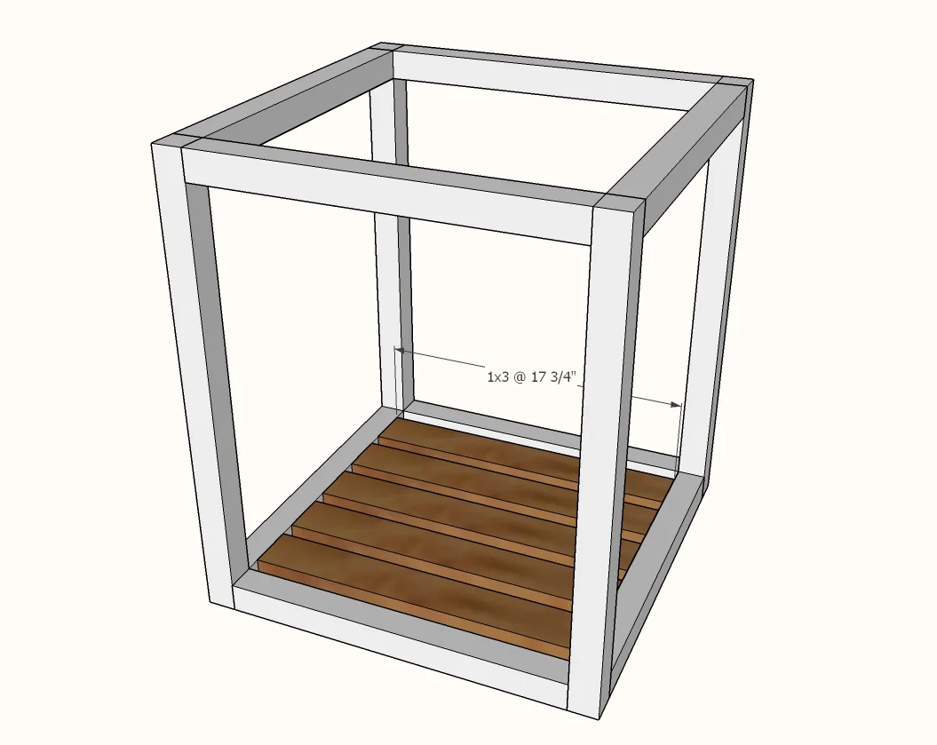 Modern Rustic X End Table, step 3