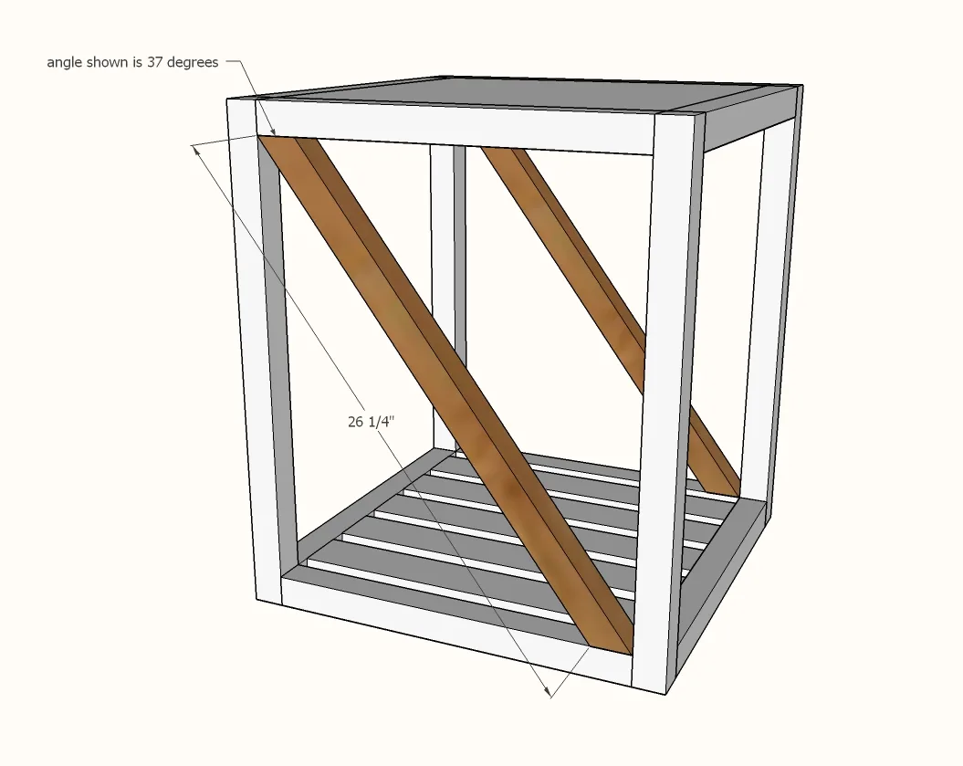 Modern Rustic X End Table, step 5