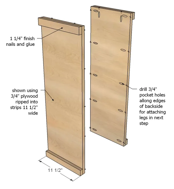 Modular Bar Wine Grid Hutch, step 1