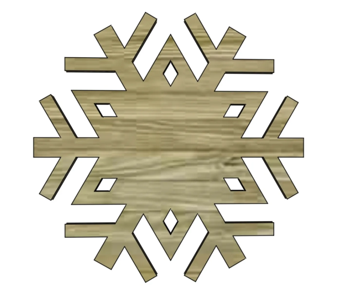 Monogrammed Snowflake Cutout, step 4