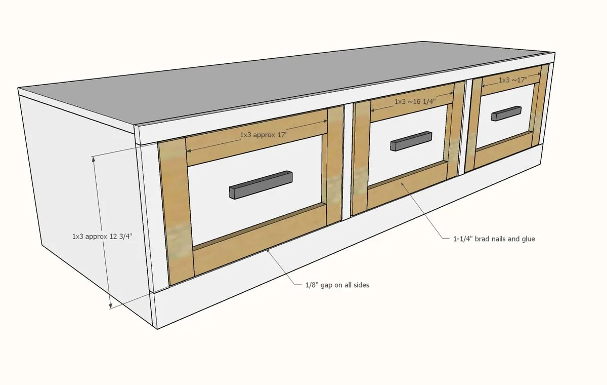 Mudroom Bench with Easy Drawers, step 9