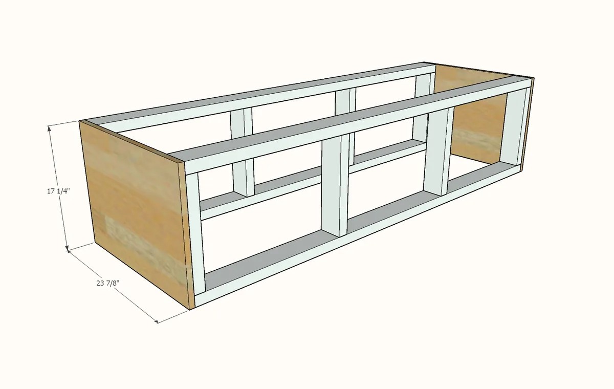Mudroom Bench with Easy Drawers, step 2