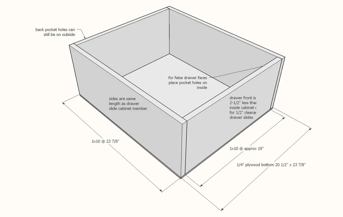 Mudroom Bench with Easy Drawers, step 3