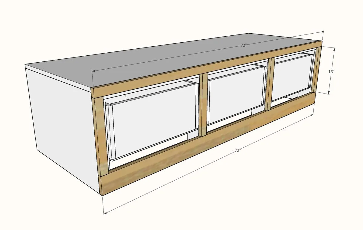 Mudroom Bench with Easy Drawers, step 8