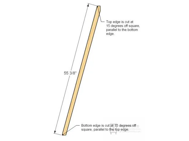 Narrow Painter's Ladder Shelf, step 1