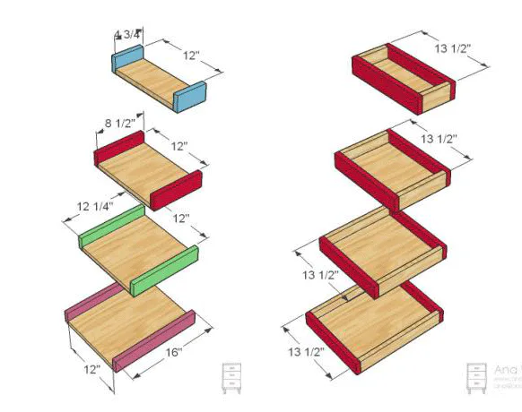 Narrow Painter's Ladder Shelf, step 4