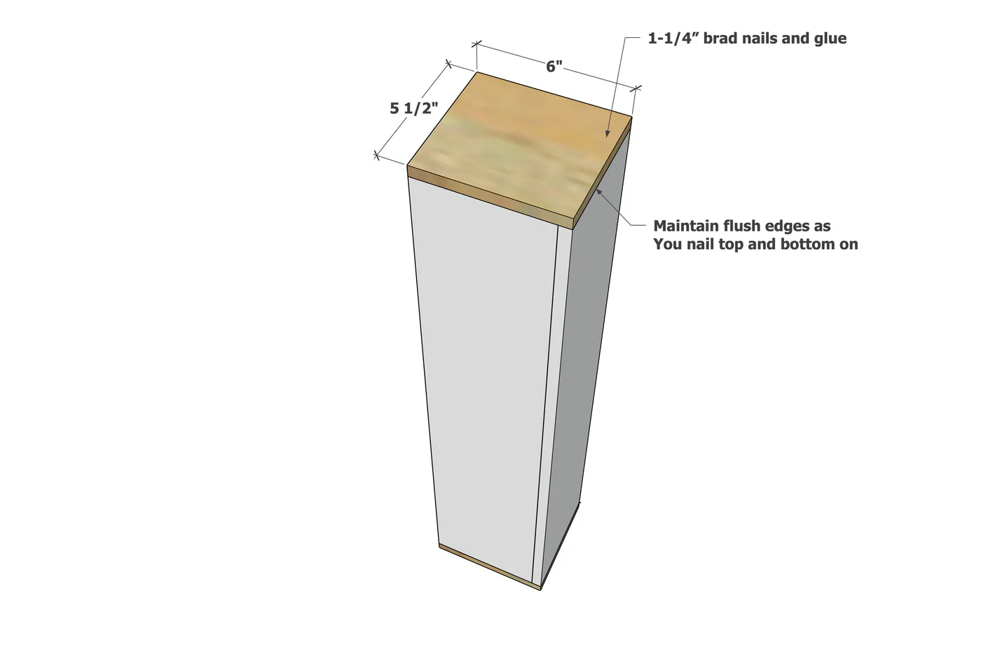 Narrow Shelf to Hide Toilet Bowl Brush and Extra Paper, step 2