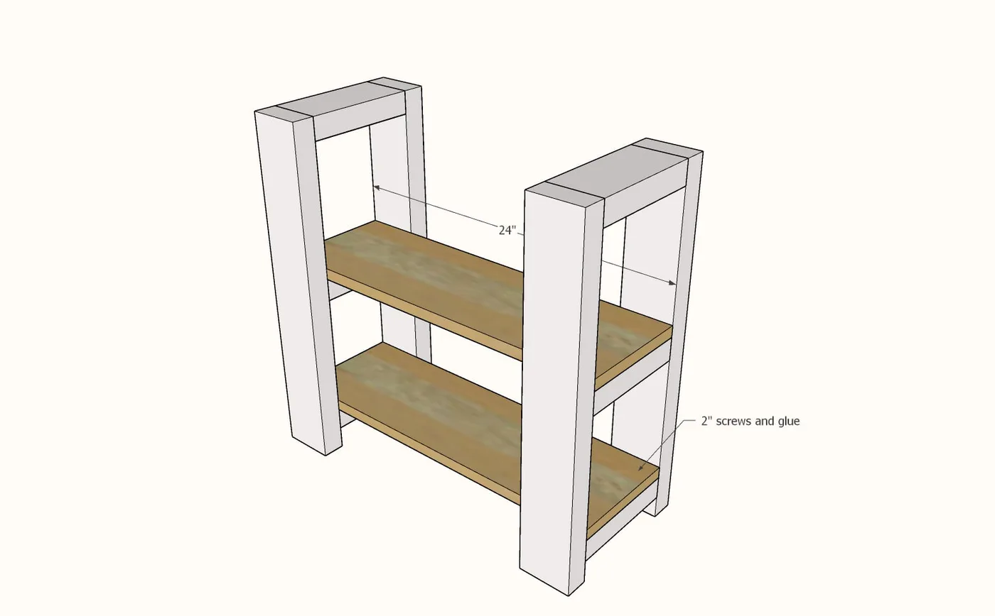 Narrow Side Table [Super Simple Collection], step 2
