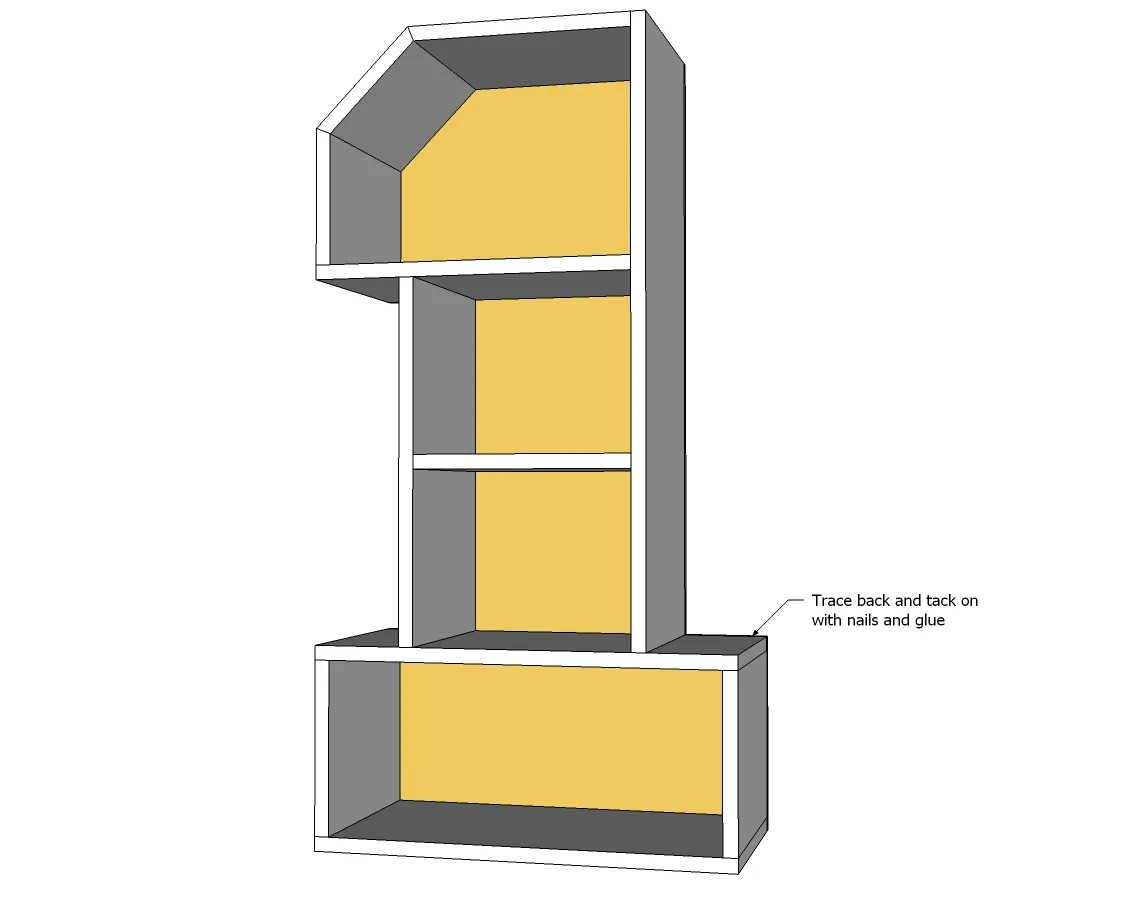Number 1 Shelf, step 6