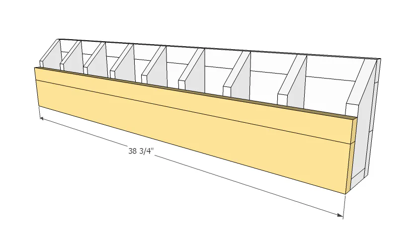 Numbered Cubbies on the Wall, step 3