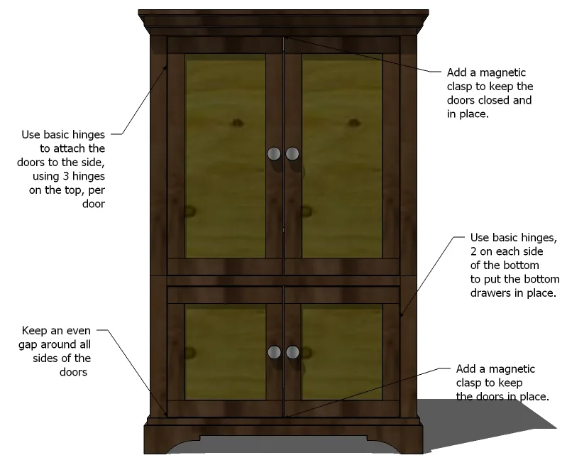 Nursery Armoire, step 12