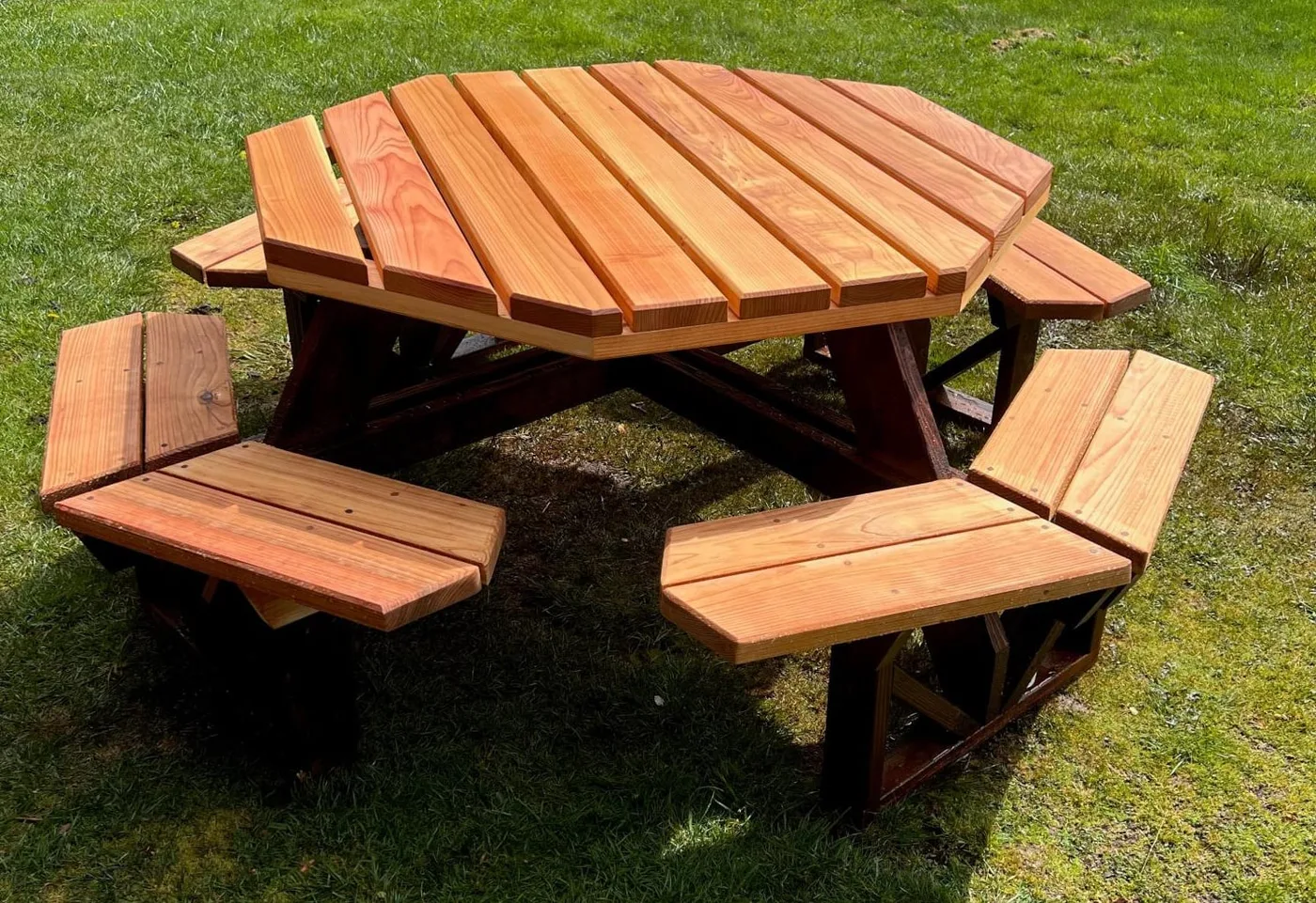 Octagon Picnic Table with Open Seats