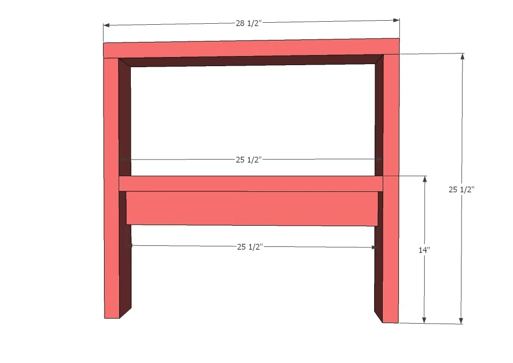 One Arm 2x4 Outdoor Sofa, step 2