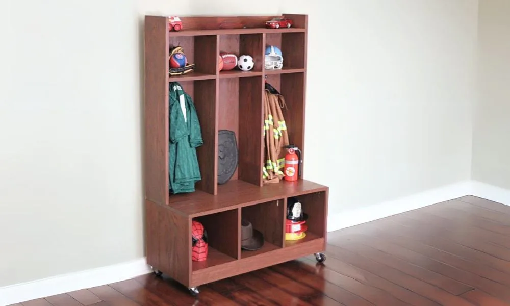 One Sheet of Plywood Hall Tree