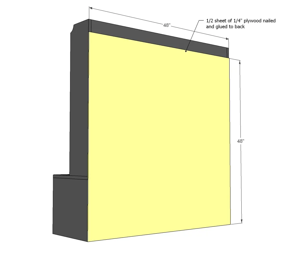 One Sheet of Plywood Hall Tree, step 9