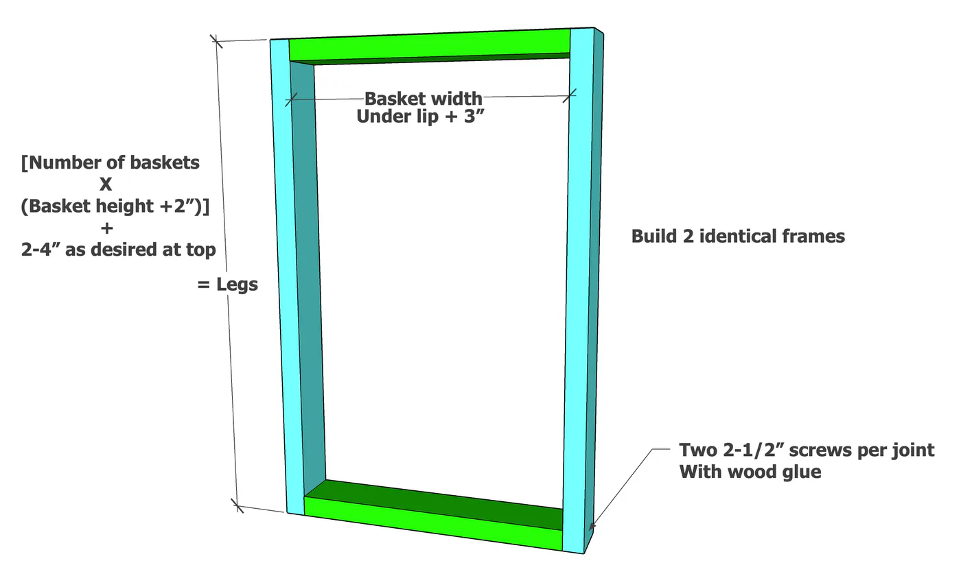 Open Frame Laundry Basket Organizer, step 1