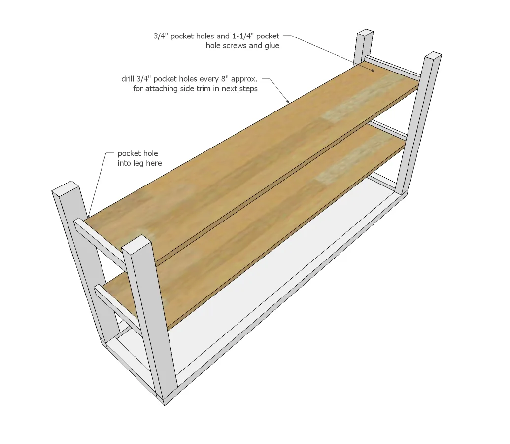Open Shelf Media Console, step 4