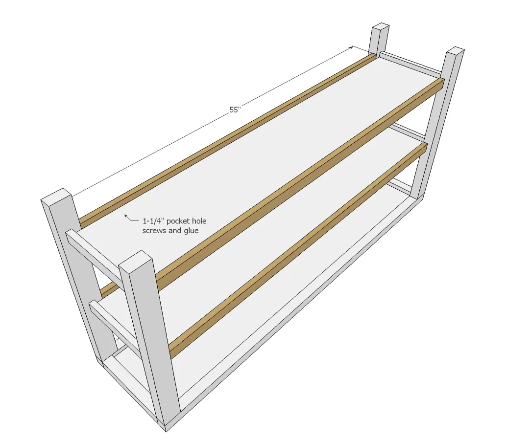 Open Shelf Media Console, step 5
