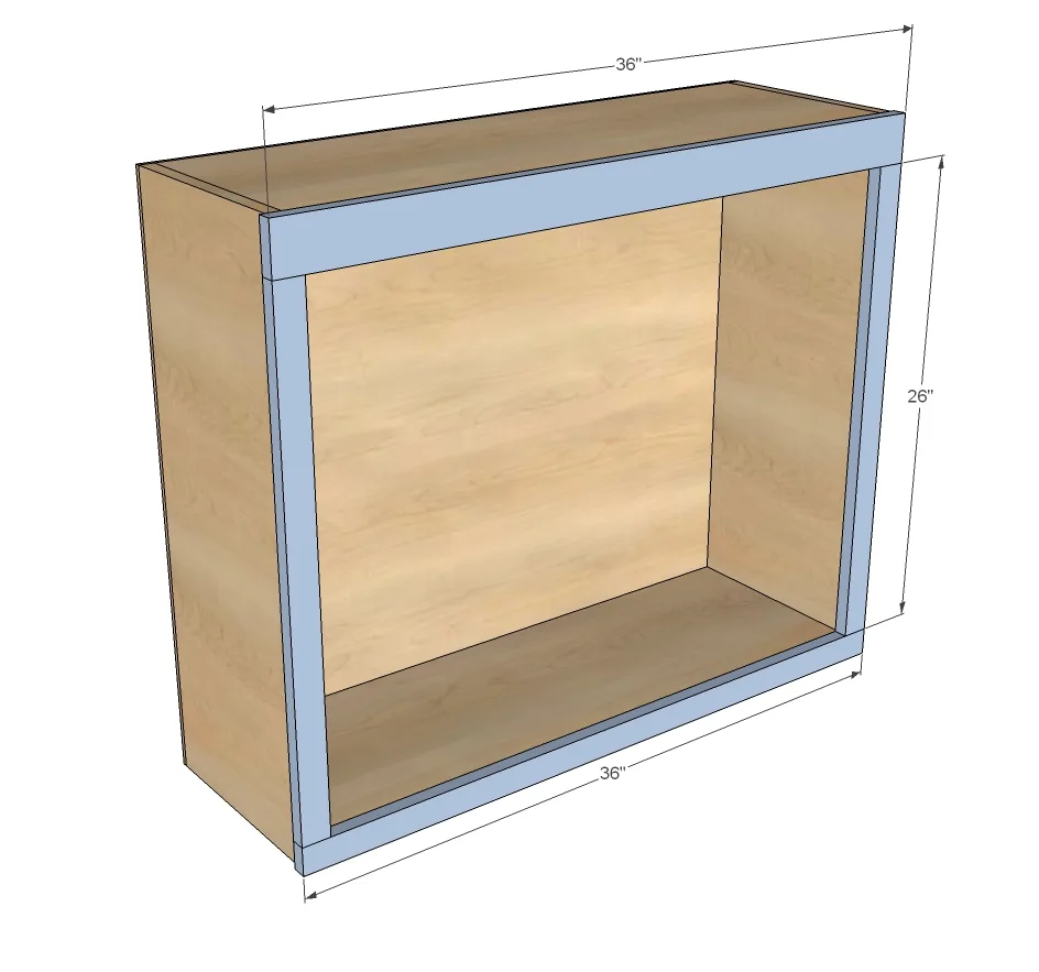 Open Wall Cabinet, step 4