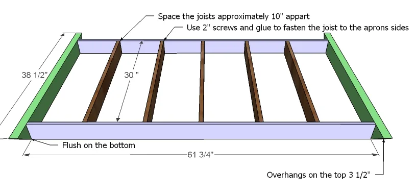 Outdoor X Base Table, step 2