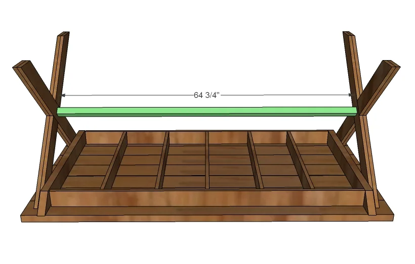 Outdoor X Base Table, step 7