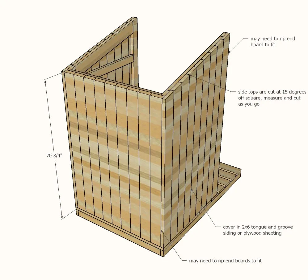 Outhouse Plan for Cabin, step 5