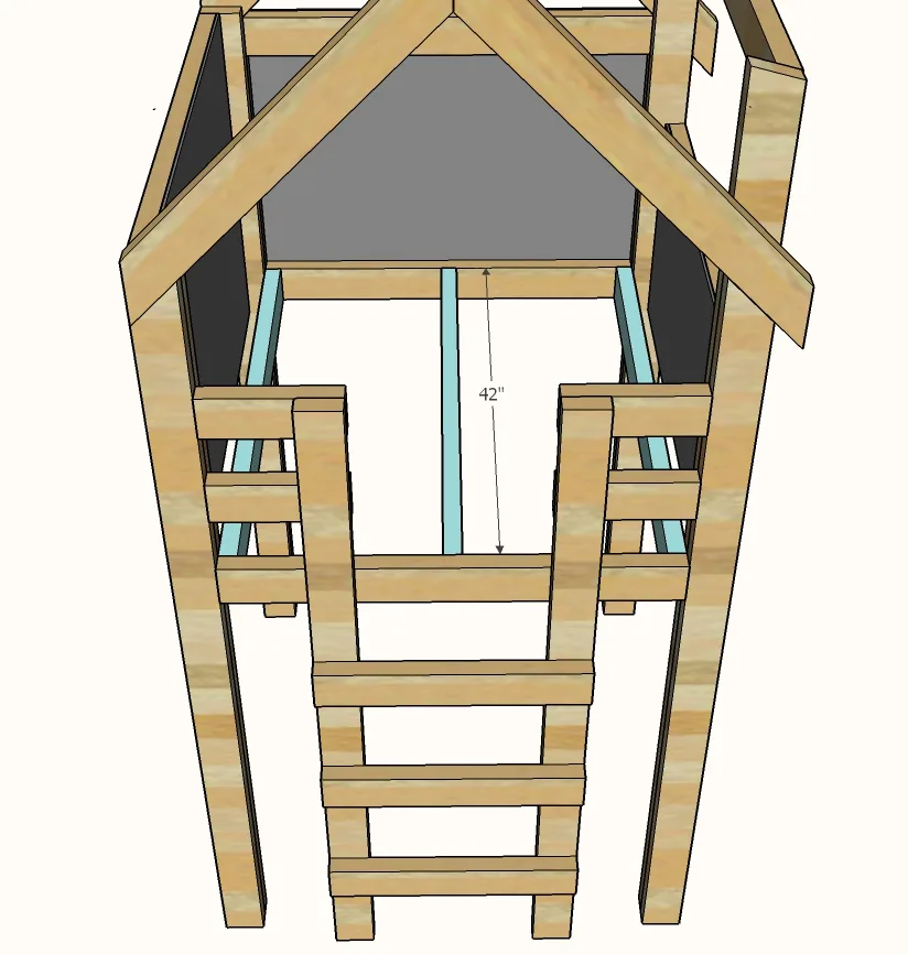 Over Bed Indoor Playhouse, step 9