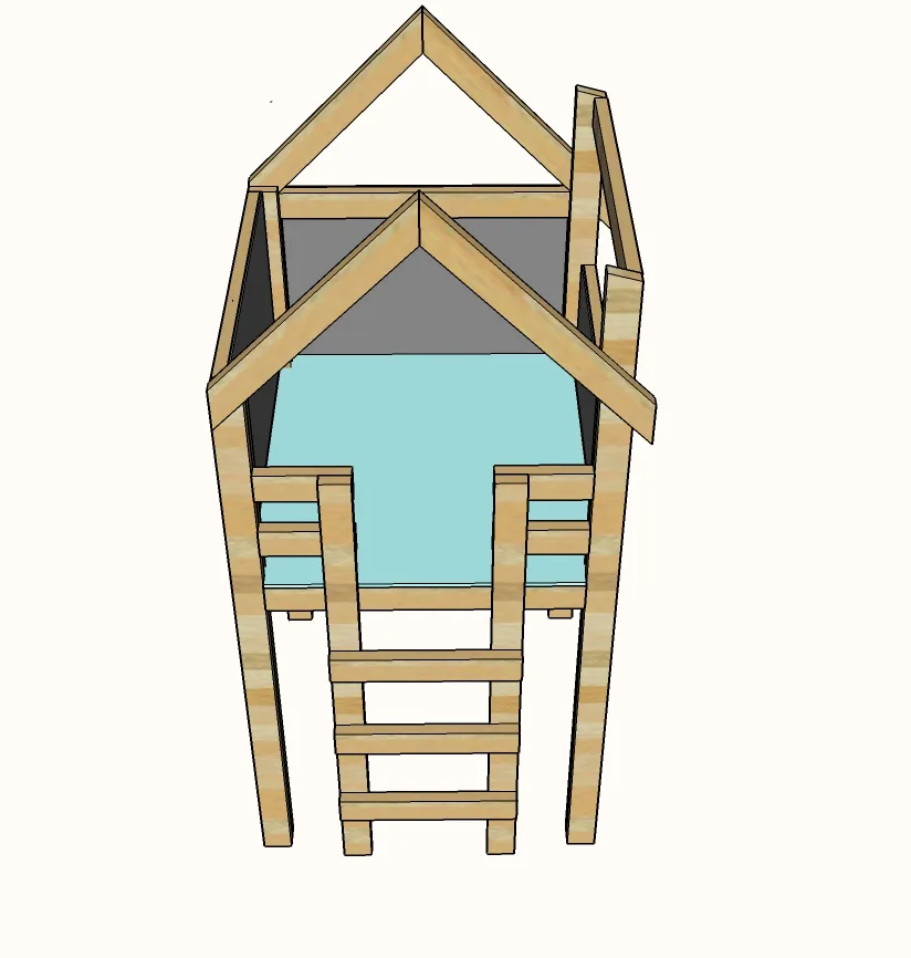 Over Bed Indoor Playhouse, step 10