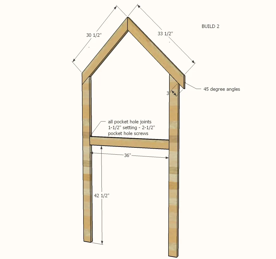 Over Bed Indoor Playhouse, step 1