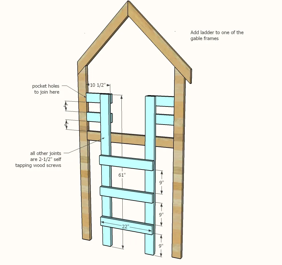 Over Bed Indoor Playhouse, step 2