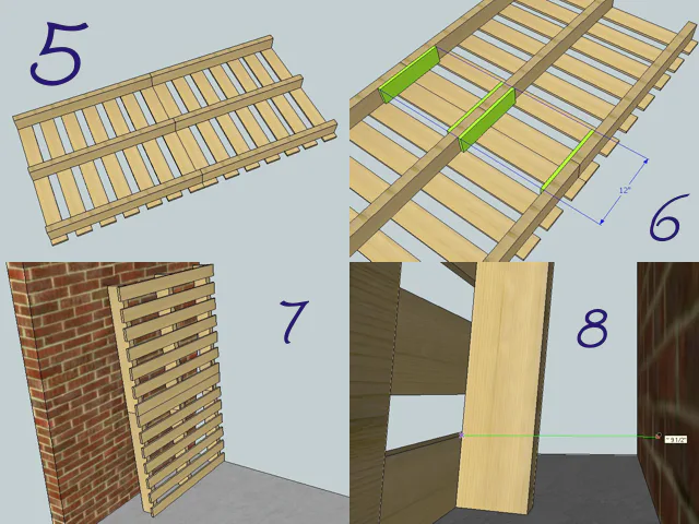 Pallet Bookshelf, step 2