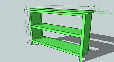 Perfect Console Bookshelf, step 9