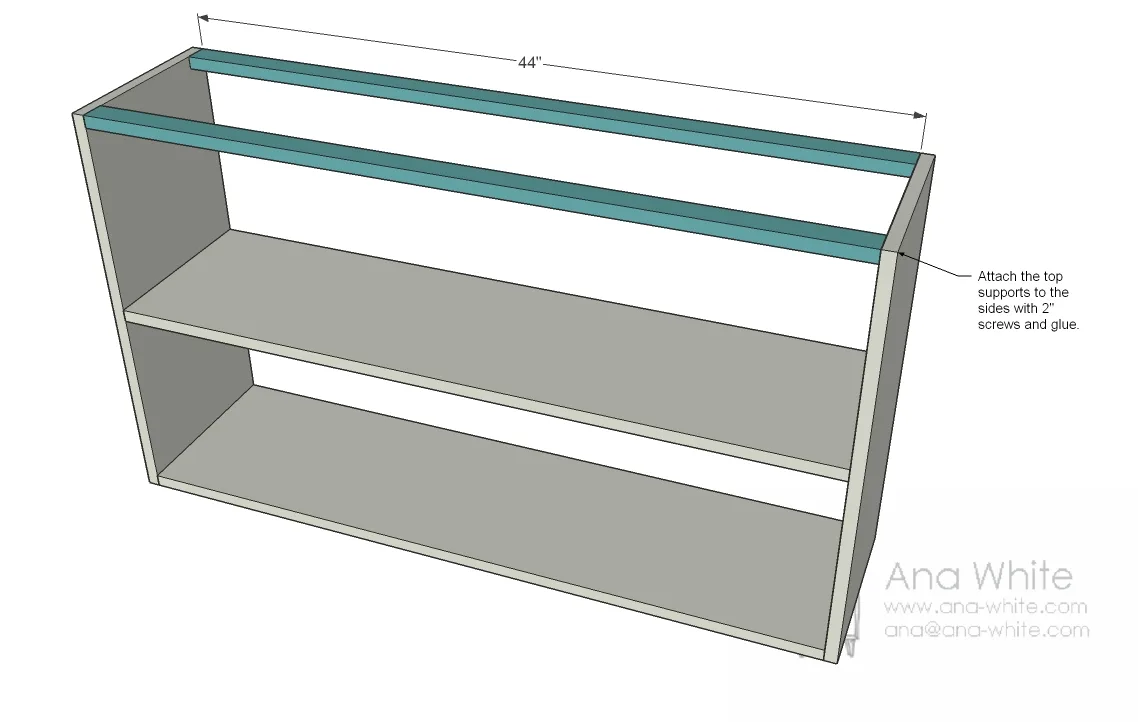 Perfect Console Bookshelf, step 3