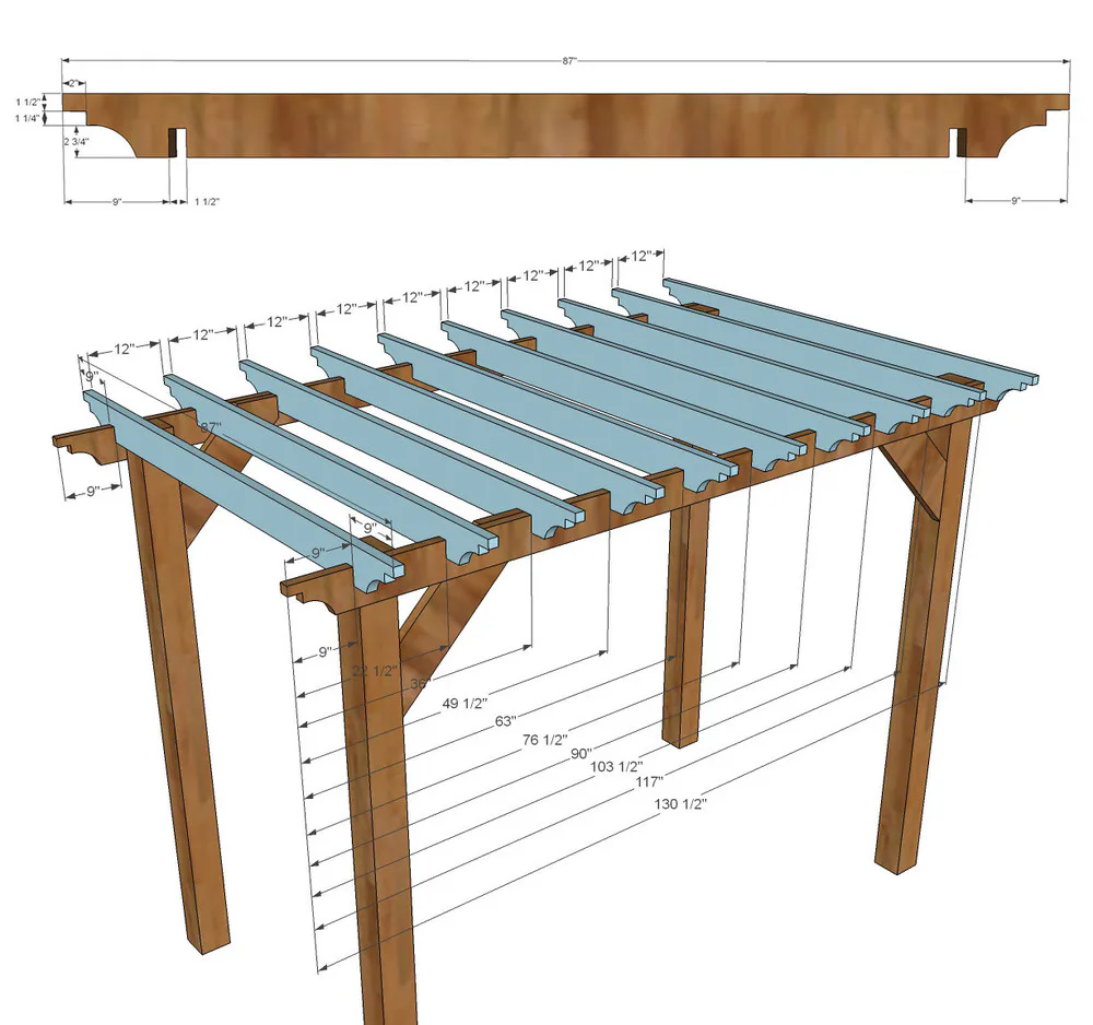 Pergola Outdoor Room, step 7