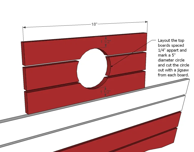 Pirate Picnic Table, step 1